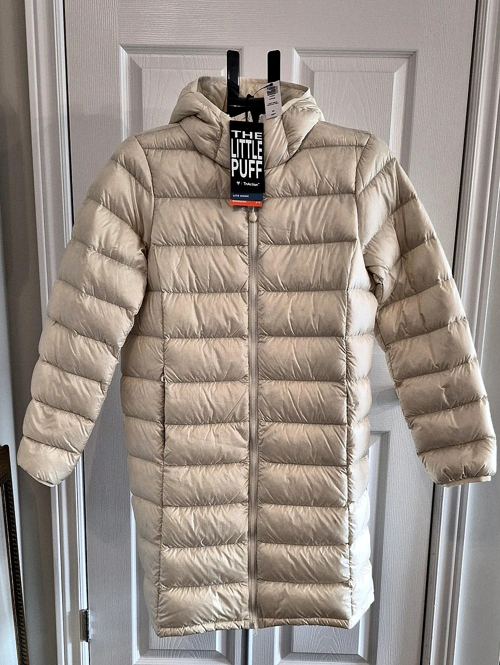 Tna The Little Puff Puffer Coat in Cream Size Small NWT